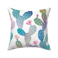 Watercolor Cacti Pattern