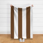 Giant Stripe Brown and White Vertical