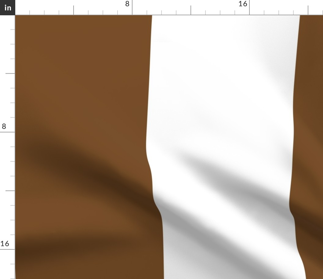 Giant Stripe Brown and White Vertical