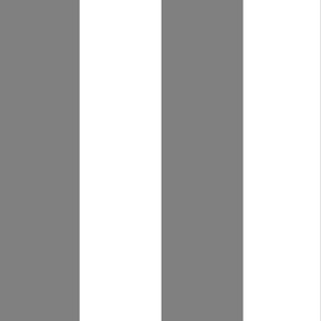 Giant Stripe Gray and White Vertical