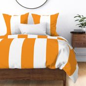 Giant Stripe Orange and White Vertical