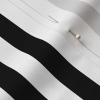 Black and White stripes // three-quarter inch