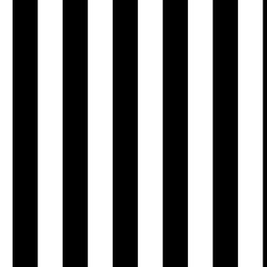 Black and White stripes // three-quarter inch