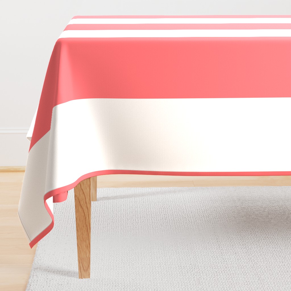 Giant Stripe Pink and White Vertical