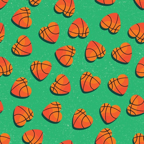 Basketballs on Green by ArtfulFreddy