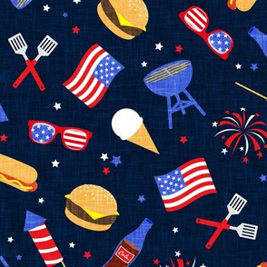 Cookout - Memorial Day/July 4th USA - navy - LAD20