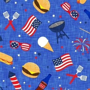 Cookout - Memorial Day/July 4th USA - blue3 - LAD20
