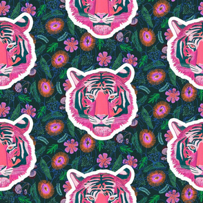 Pink Tigers Dark Medium Scale