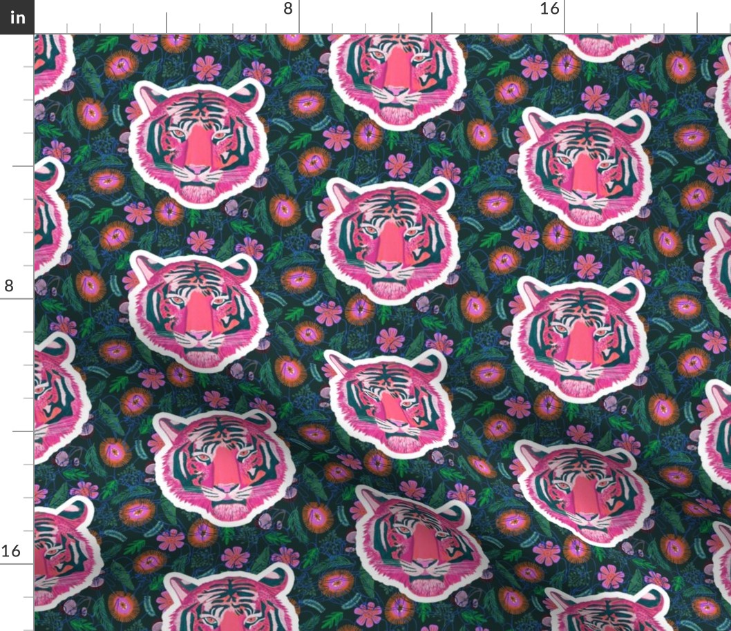 Pink Tigers Dark Small Scale