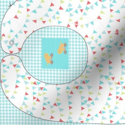 Baby bibs sewing pattern template 