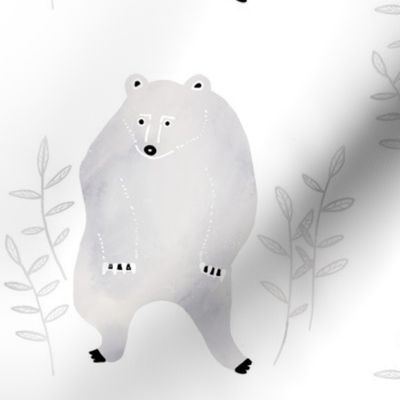 Bear Design Gray