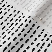 stripe fabric - dots, lines fabric, hand drawn fabric, simple fabric, neutral fabric, nursery - bw