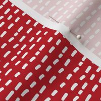 stripe fabric - dots, lines fabric, hand drawn fabric, simple fabric, neutral fabric, nursery - red