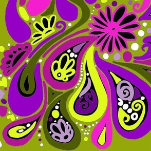  Happy Spring greens_pinks_purple