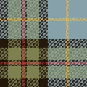 MacLeod of Assynt tartan from 1906, olive variant, 8"