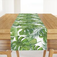 Watercolor Tropical Leaf Pattern