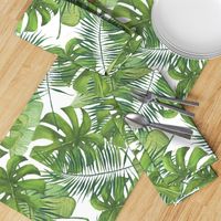 Watercolor Tropical Leaf Pattern