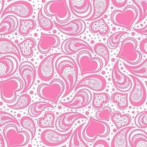 PAISLEY HEARTS-LIGHT PINK