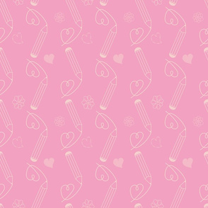 Valentine Hearts Collection Pink Pattern