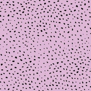 Little cheetah baby animal print minimal small speckles and spots abstract wild cat fur lilac trend