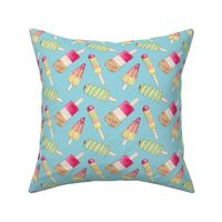 SUMMER YUMMY ICE LOLLY PRINT Pale Blue