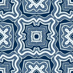 Modern Bandana in Classic Blue-Large scale