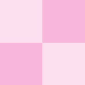 JP13 -  Cheater Quilt  Checkerboard in One Inch Squares of Pink Fantasy Tones