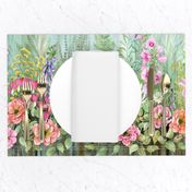 Le sacre du printemps watercolor flower bordure