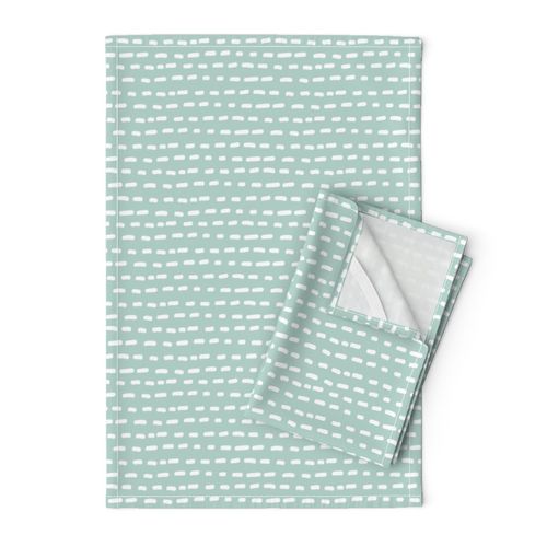 farmhouse stripe fabric - stripe fabric, farm fabric, farm fabric, stripes -mint