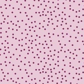 secret garden pink and plum dots 