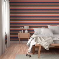 serape southwest stripes - blue/red - C20BS