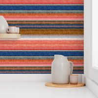 serape southwest stripes - blue/red - C20BS