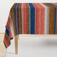 serape southwest stripes - blue/red - C20BS