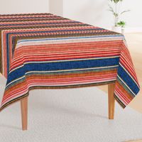 serape southwest stripes - blue/red - C20BS