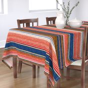 serape southwest stripes - blue/red - C20BS