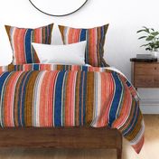 serape southwest stripes - blue/red (90) - C20BS