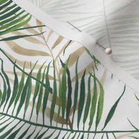 Green and Neutral Palm Branches