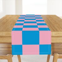 JP11 - Cheater Quilt Checkerboard in Seven Inch Squares of Pink and Blue