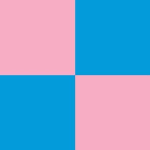 JP11 - Cheater Quilt Checkerboard in Seven Inch Squares of Pink and Blue