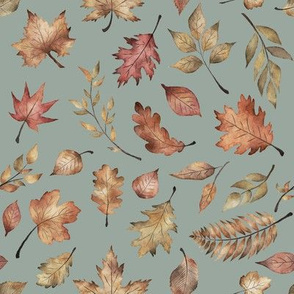 Fall Leaves // Ash Green