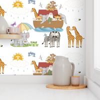 Noahs Ark Animals Nursery Baby Boy Girl 