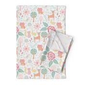 Floral & Fauna Woodland Animals Pastel