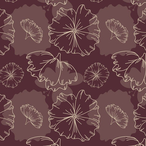 Floral Butterfly Collection Seamless Pattern
