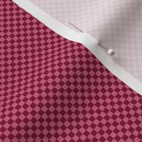JP7 - Tiny - Checkerboard of Eighth Inch Squares in Rosy Red and Rustic Pink