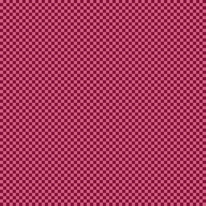 JP7 - Tiny - Checkerboard of Eighth Inch Squares in Rosy Red and Rustic Pink