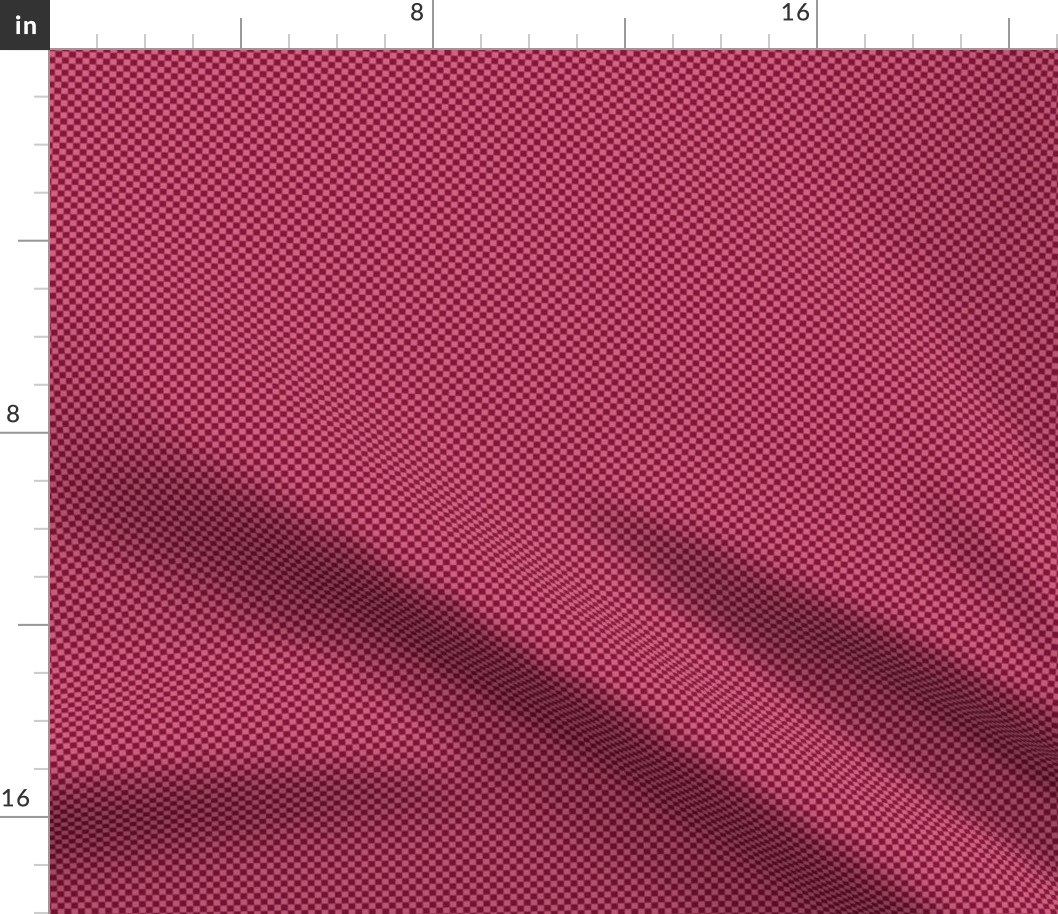 JP7 - Tiny - Checkerboard of Eighth Inch Squares in Rosy Red and Rustic Pink