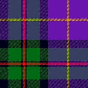 MacLeod of Assynt tartan  from 1906, green/purple variant, 8"