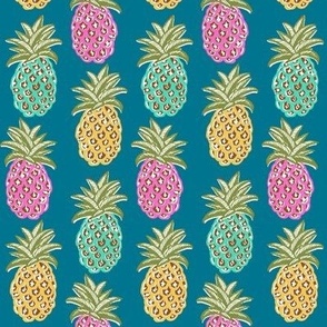 pineapple summer tropical resort fabric and wallpaper