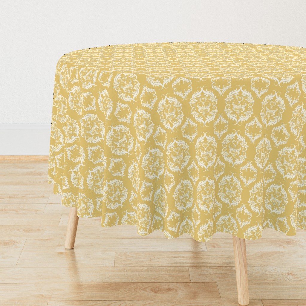 Honey Wheat Damask  E7C978