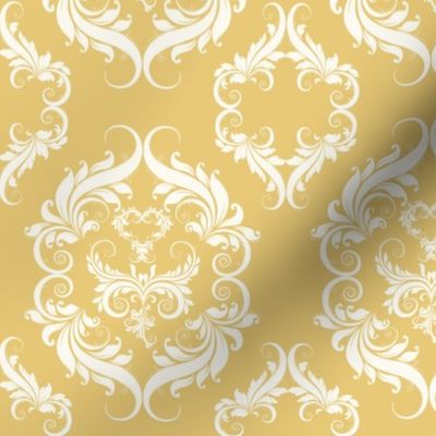 Honey Wheat Damask  E7C978